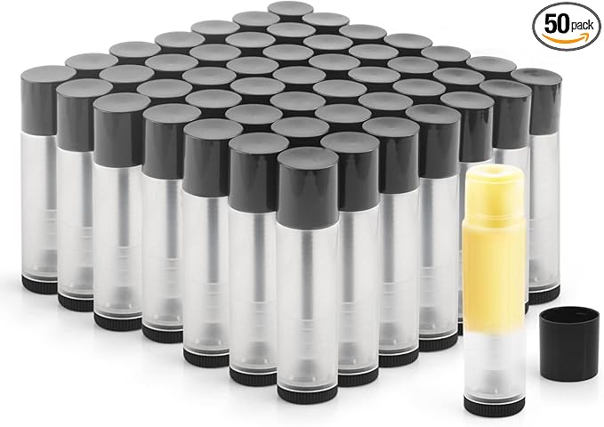 50Pcs 5g Lip Balm Tubes Plastic