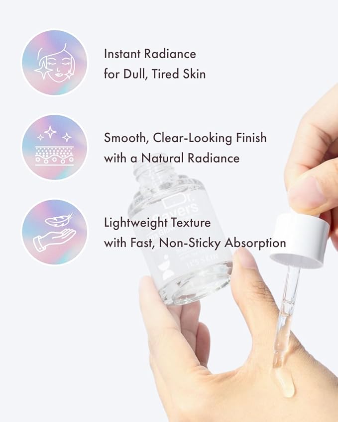 IT’S SKIN Dr.Savers Vita Glow Serum 1.01 fl.oz, Glow Face Serum with Niacinamide and Vitamins, Crystal Clear, Lightweight Watery Texture for Even Skintone, Radiance Boost Korean Skincare