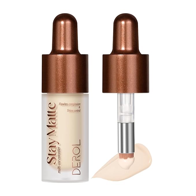 Foundation Makeup,Soft Beige Full Coverage Foundation Makeup（Built-in brush）Vegan Face Makeup(01#)