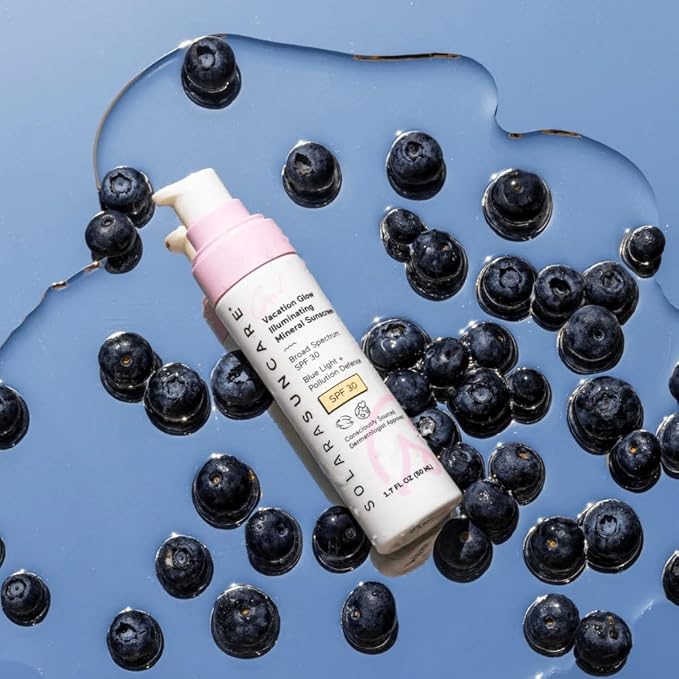 Solara Suncare - Go! Vacation Glow Illuminating Tinted Moisturizer, SPF 30 | EWG Verified, Vegan, Cruelty Free, Reef friendly | Unscented, Lightweight, Safe For Sensitive Skin (1.7 fl oz | 50 ml)