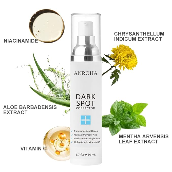 Dark Spot Remover for Face and Body Serum Promotes Anti-Aging Effect, Dark Spot Corrector for Women and Men with Niacinamide,Kojic Acid & Salicyic Acid 50ml /1.7fl oz
