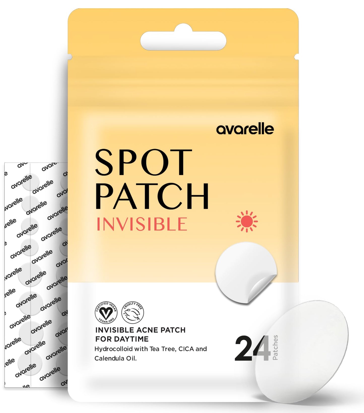 AVARELLE Hide-and-remove Kit Pimple Patches | Hydrocolloid Acne Patches for Blemishes and Zit for Face, Vegan, Cruelty Free