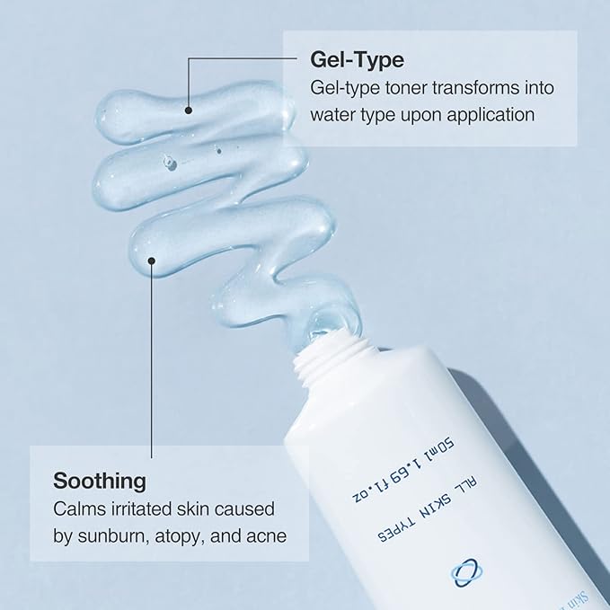 Toning Gel 50ml / 1.69 fl.oz – Premium Hydrating Gel Toner with Centella & Licorice Root Extracts, Adenosine Anti-Wrinkle, Soothing Care for Dry & Sensitive Post-Treatment Skin