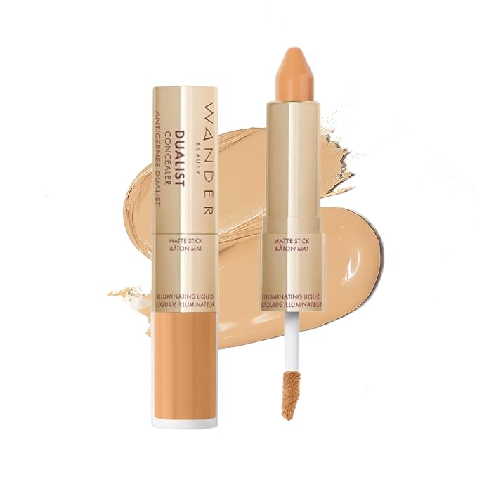 Wander Beauty Dualist Matte and Illuminating Concealer Makeup 0.28 fl oz