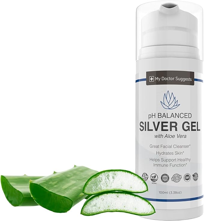 Silver Colloidal Gel with Aloe Vera, 3.38 oz (Pack of 2)