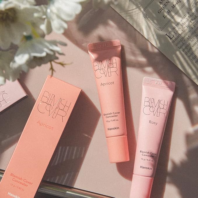 Hanskin Rosy Blemish Cover, Full Coverage Color Correcting 12g