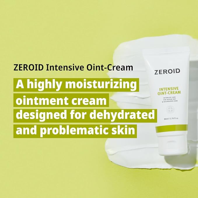 ZEROID | Intensive Oint-Cream | Face Moisturizer for Extremely Dry Skin | Face Cream for Sensitive & Disordered Skin | Intensive Skincare | Face Lotion for Soothing & Moisturizing | 2.7 fl oz (80ml)