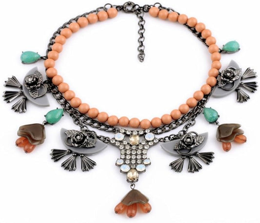 Colorful Large Beaded Multi Layer Triple