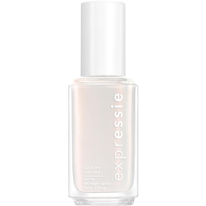 essie Expressie Nail Polish, Quick Dry White Nail Vegan,