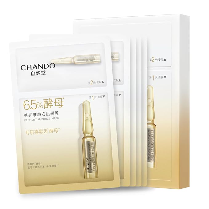 2-Step Ferment & Niacinamide Repairing Ampoule Mask (1.5ml+33mlx5PCS) - Hydrating Mask with Ferment for Skin Recovery and Redness Reduction
