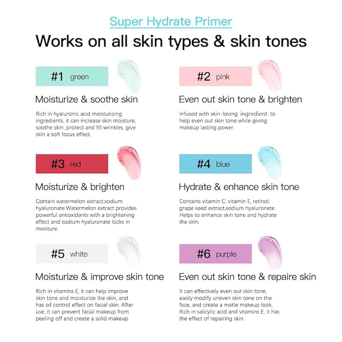 AKARY Gel-Based & Hydrating Face Primer For Smoothing 03 Watermelon