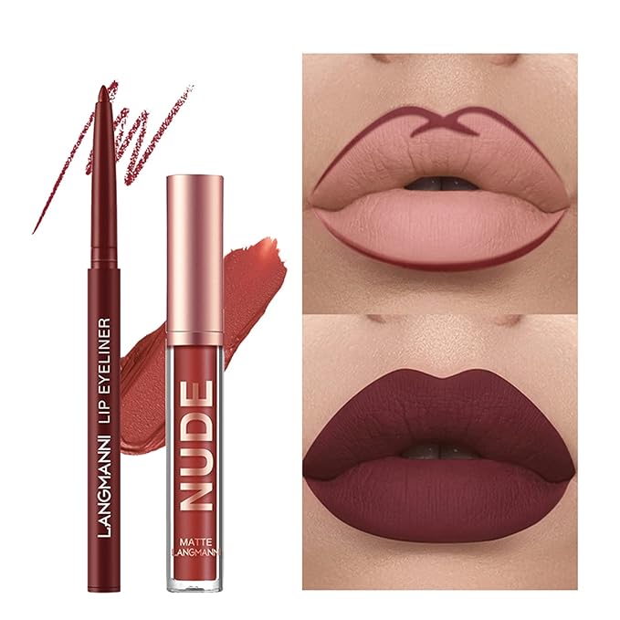BestLand 12Pcs Matte Liquid Lipstick + Lip Liner