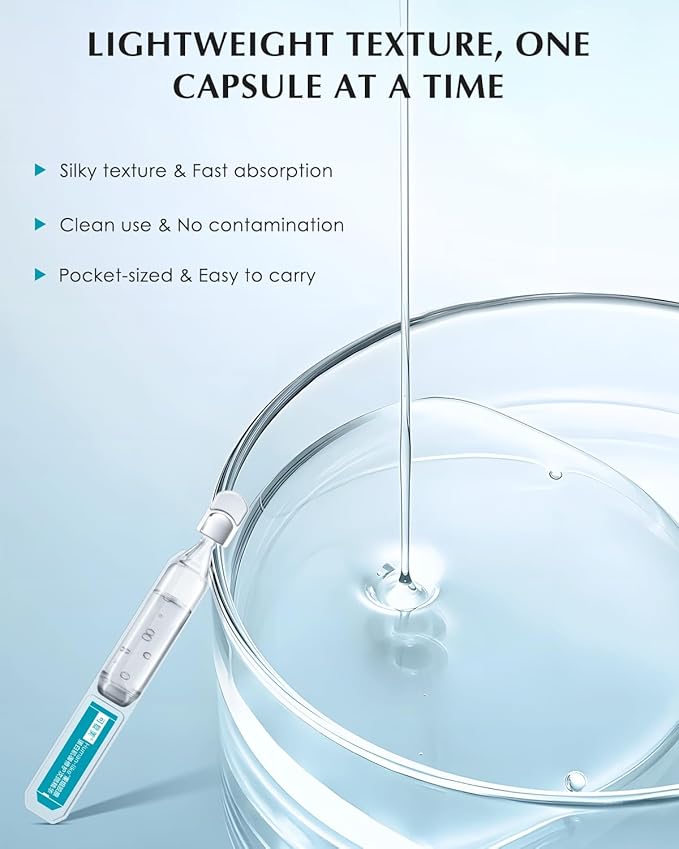 KOMFYMED Recombinant Collagen Restoration One-Day Serum – 4 Types of Collagen & Ectoin, Intensive Barrier Strengthening & Hydration, Single-Use Vials for All Skin Types (1.5ml / 0.05 fl.oz × 5)