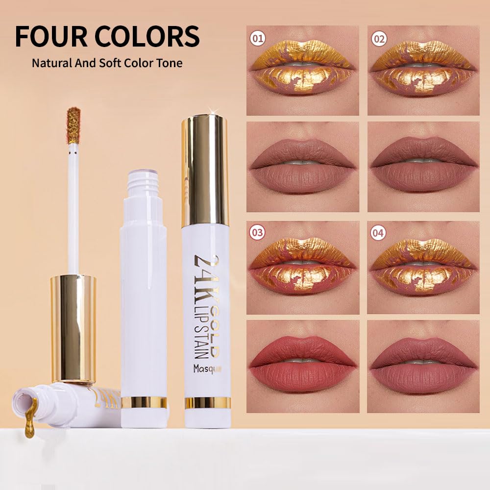 All Day Matte Lip Gloss Peel Off Masque - Peel Off Lip Stain Tattoo, Dusty Mauve Pink Peel Off Lip Tint，Long Lasting Waterproof Transfer-proof Lip Mask Lip Stain Peel Off Lip Gloss,Stay Lip Makeup 04#