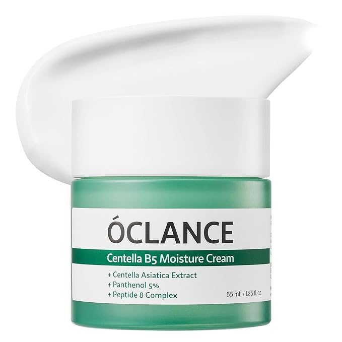 Centella B5 Moisture Cream - Daily Face Moisturizer with Panthenol, Centella & 8-Peptide Complex, Korean skincare for Skin Barrier, Fragrance-Free (1.85 fl. oz. 55ml)