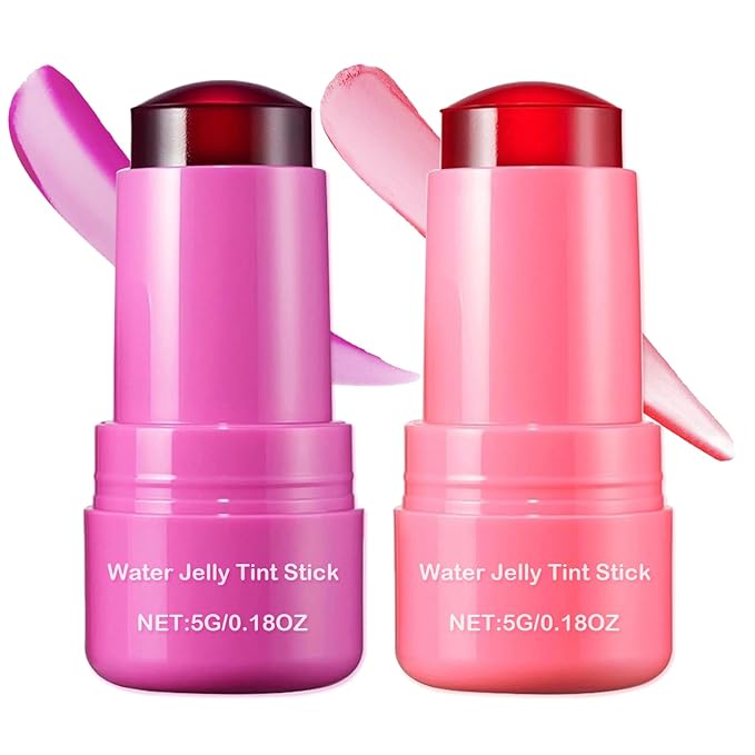 Cooling Water Jelly Tint/Blush, Chill Splash (Berry+Red) Multi-Use Lip