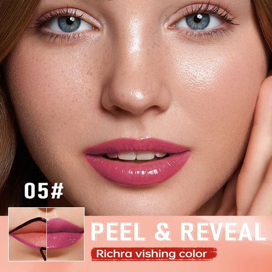 Deep Raspberry Peel Off Lip Gloss Tattoo and Lip Oil, Lip Stain Peel Off Masque - Peel Off Lip Tint ,Long Lasting Waterproof Transfer-proof Lip Mask Lip Gloss Peel Off Lip Liner,Stay Lip Makeup 05#