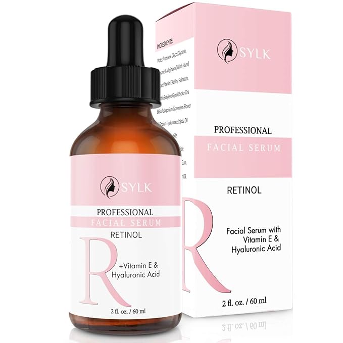 Retinol Serum for Face with Hyaluronic Acid & Vitamin E & A - Anti Aging, Fine Lines, Wrinkles, Resurfacing, Acne Scars, Skin Brightening, Dark Spots - Retinoids for Face - Microneedling - 2 fl oz