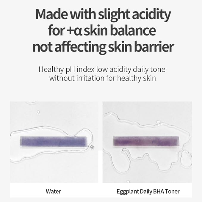 [BONAJOUR] Vegan Eggplant Daily BHA Exfoliant Toner, Salicylic Acid Gentle Exfoliating & for Acne Prone Skin Treatment Toner 7.2 fl. oz