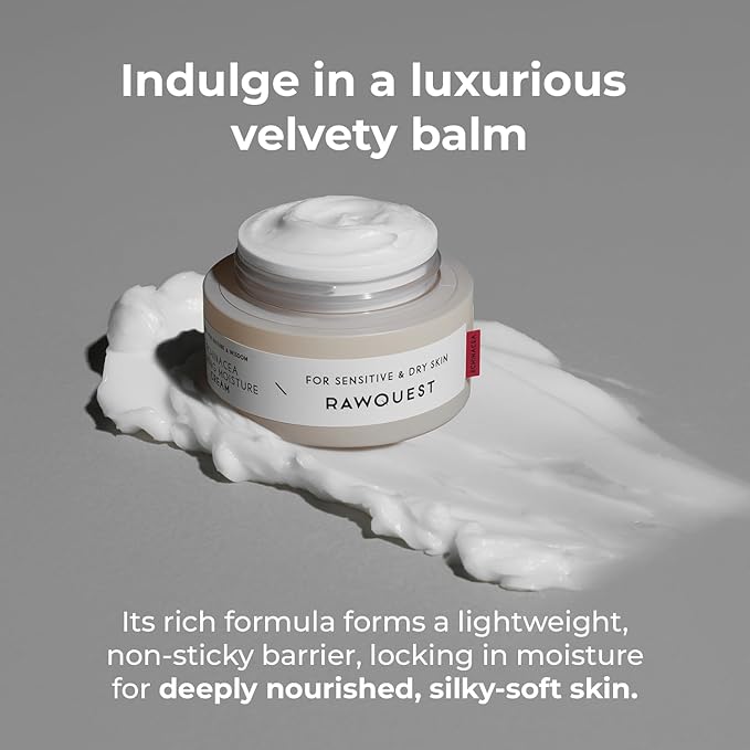 Echinacea Calming Moisture Cream for Moisturizing, Skin Barrier Repair, Antiaging & Hydration with Triple Hyaluronic, Adenosine, Panthenol for Dry & Sensitive Skin (1.7 Fl Oz/ 50 ml)