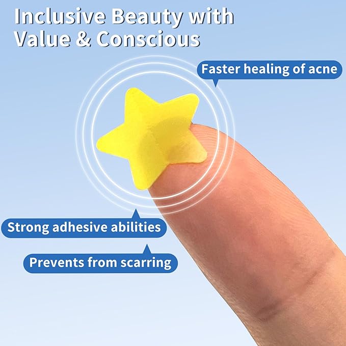 Pimple Patches for Face, Colorful Hydrocolloid Acne Patches for Covering Zits and Blemishes, 3 Sizes of Ultra-Thin Spot Patch for All Skin Types（200 Counts）