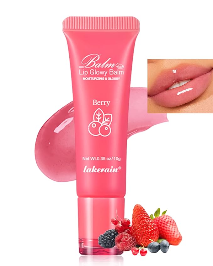Hydrating Lip Glowy Balm, Ultra-Nourishing Lip Balm-02#Berry