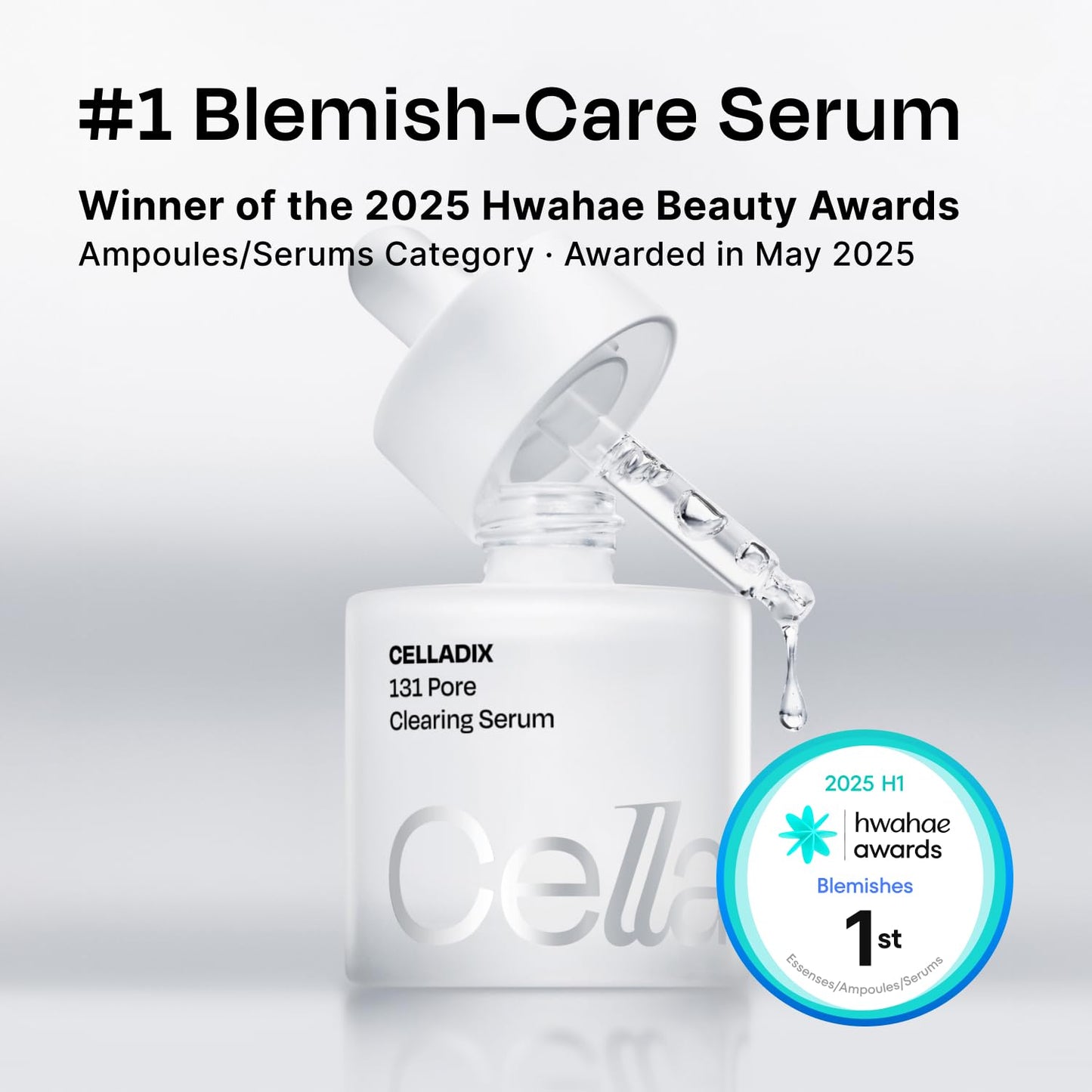 Celladix Sebum Rebalancing Rx 131 Ampoule | Pore Clearing Serum | Tighten Enlarged Pores | Repair Skin Barrier | Rapid Soothing for Daily Use | Oily & Combination Skin| 1.01 Fl Oz