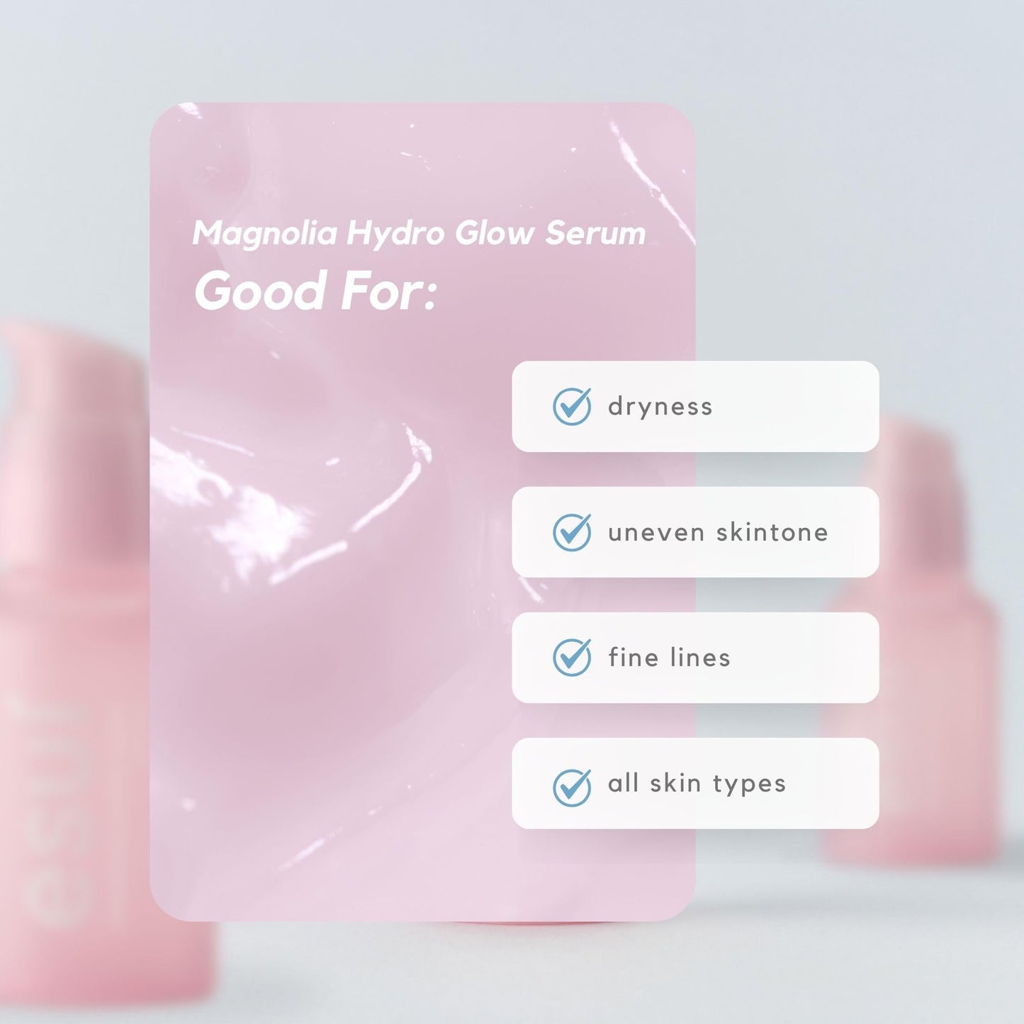 Esuí Magnolia Hydro Glow Serum - Daily Hydrating Serum For Dry Skin, Korean Skincare by Esui, 30ml, 1 fl oz