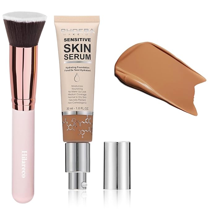 2024 New PHOERA Foundation Makeup for Mature Skin, (N05 Tan)