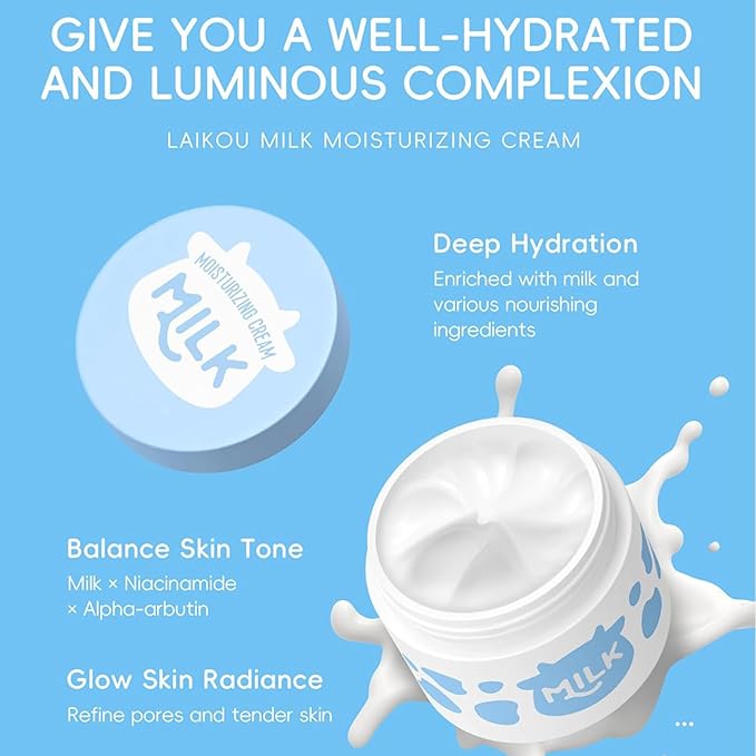 Milk Skin Care Set, Milk Skin Care For Teens 10-12, 9 IN 1 Kids Skin Care Set For Girls Ages 8-12, Moisturizing & Gentle Milk Girls Skin Care For Kids Age 8-12, Skincare For Girls 10-12