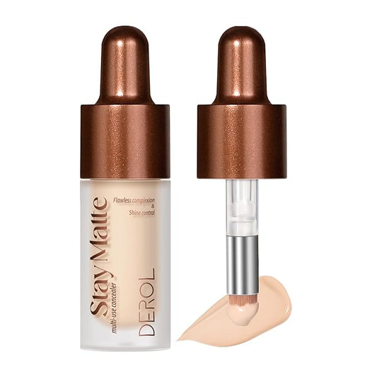 Foundation Makeup,Soft Beige Full Coverage Foundation Makeup（Built-in brush）Vegan Face Makeup(03#)