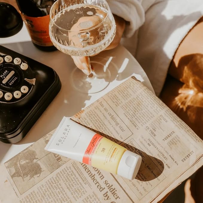 Solara Suncare - Glow Getter Body Moisturizer, SPF 30 (Sport) | EWG Verified, Vegan, Cruelty Free, Reef friendly | Natural Scent, Nutrient Boosted Daily Sunscreen, Water Resistant (3 fl oz | 90 ml)