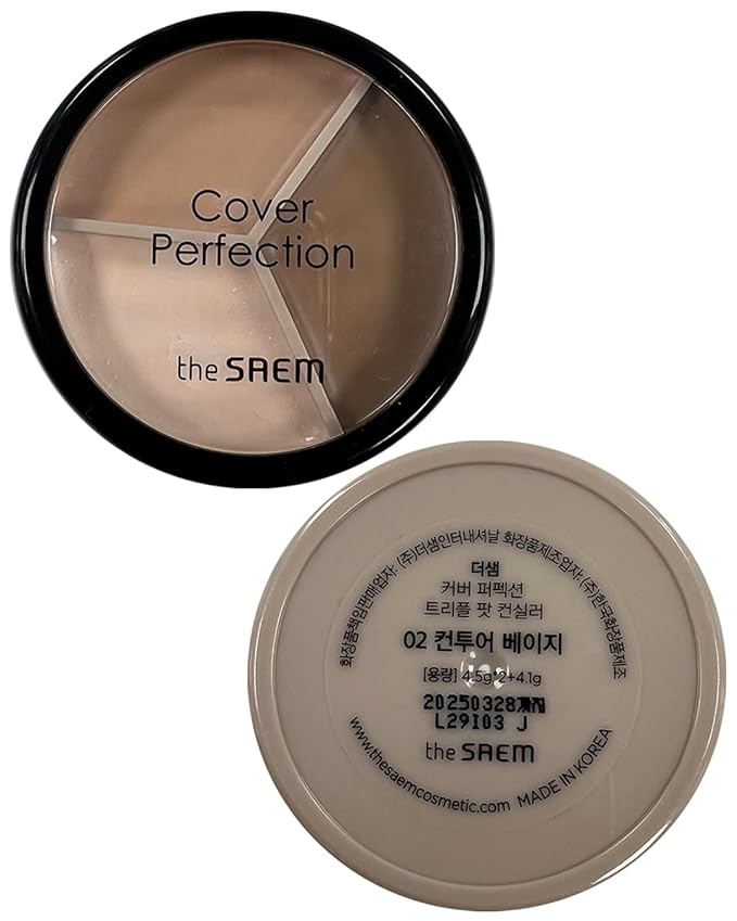 THESAEM Cover Perfection Triple Pot Concealer – 3 Contour Beige