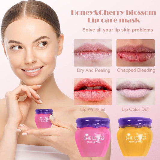 Honey Lip Mask, Day and Night Repair, Hydrating Lipstick Raincoat, Sleeping Lip Mask (Honey for Day Use)