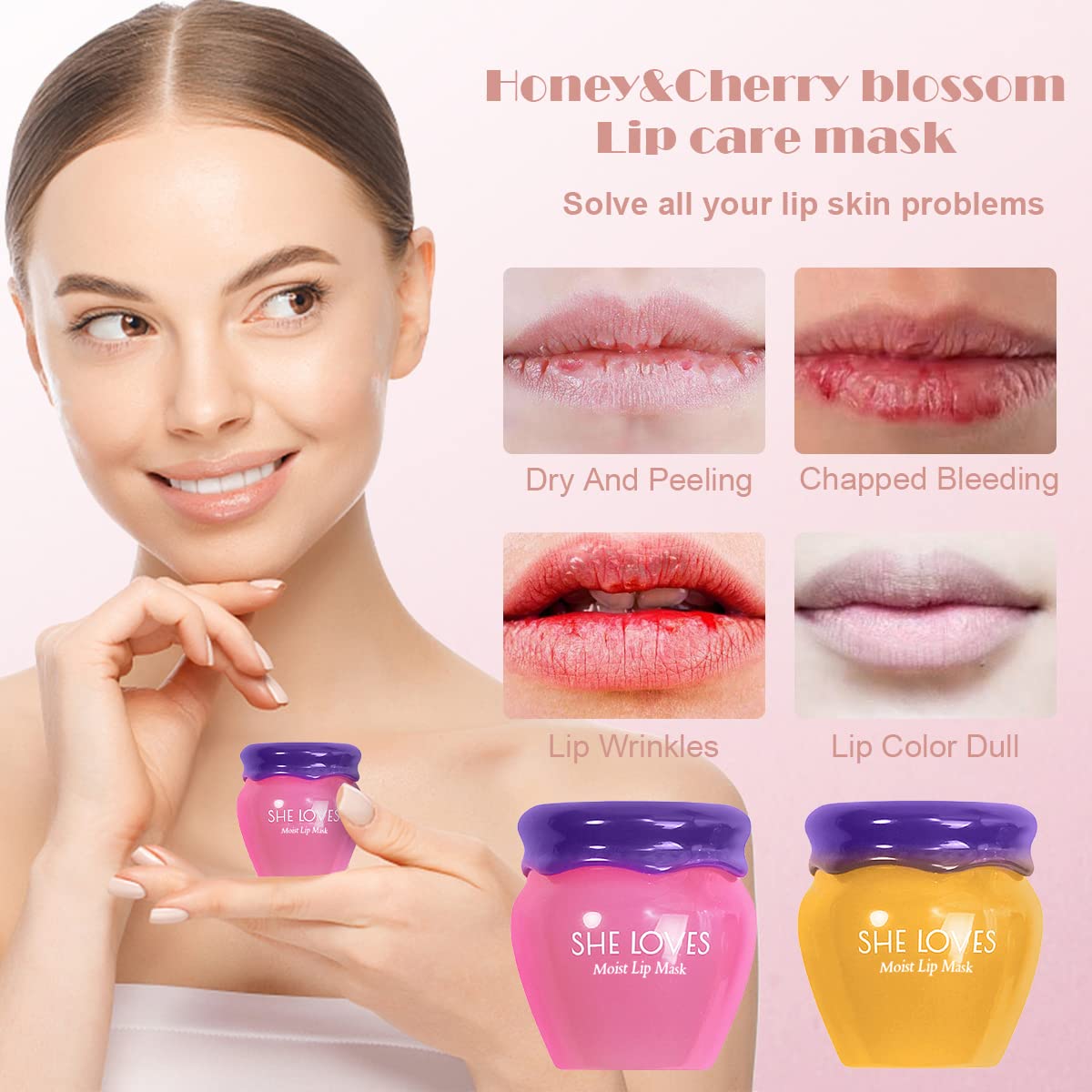 Honey Lip Mask, Day and Night Repair, Hydrating Lipstick Raincoat, Sleeping Lip Mask (Honey for Day Use)
