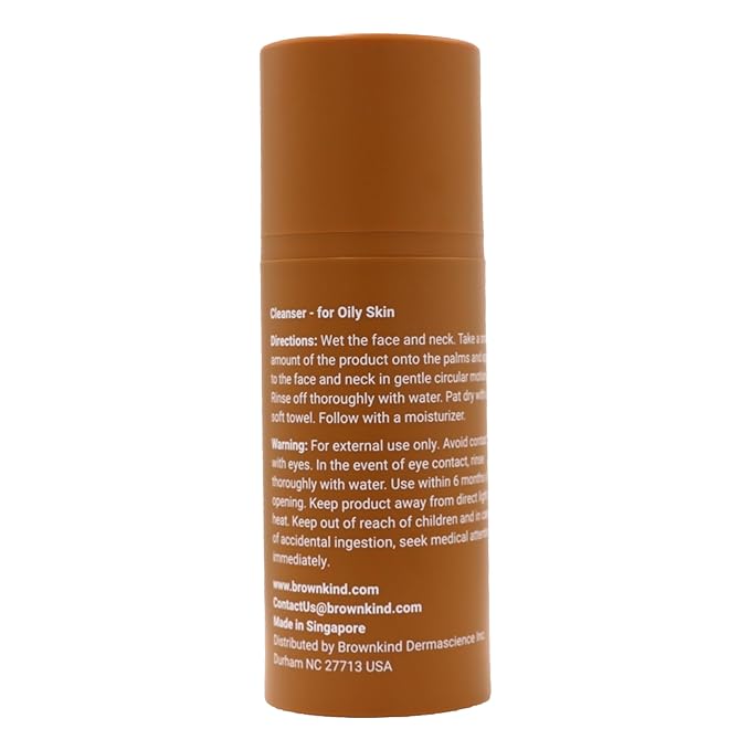 Cleanser for Oily Skin – 1% Salicylic Acid Face Wash to Smooth Texture & Clear Pores, With Even Tone Defender, 100ml