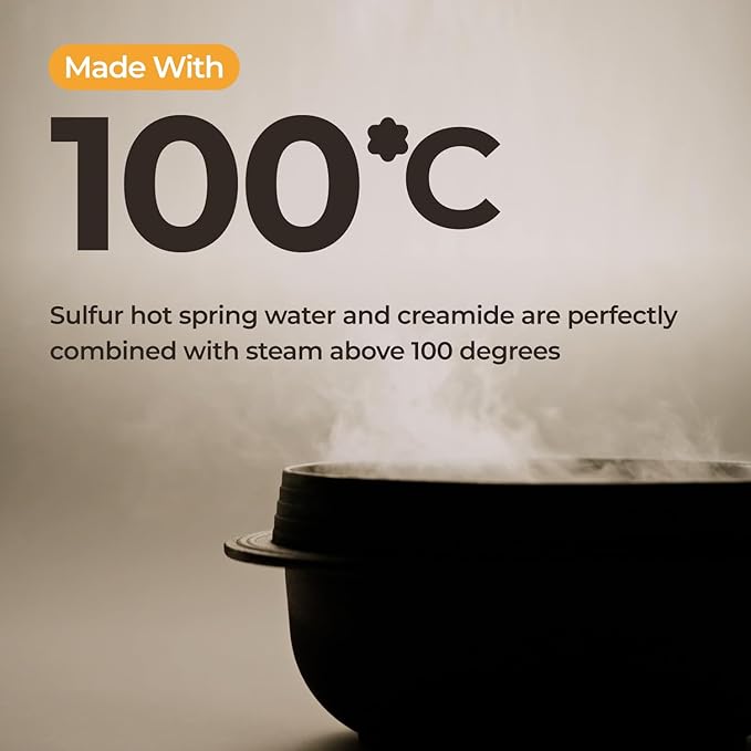Sulfur Hot Spring Water 65% Repair Cream, Daily Face Cream Moisturizer for Dry Skin, Acne-prone, Sensitive Skin, Korean Skin Care (1.69 fl.oz. 50ml)