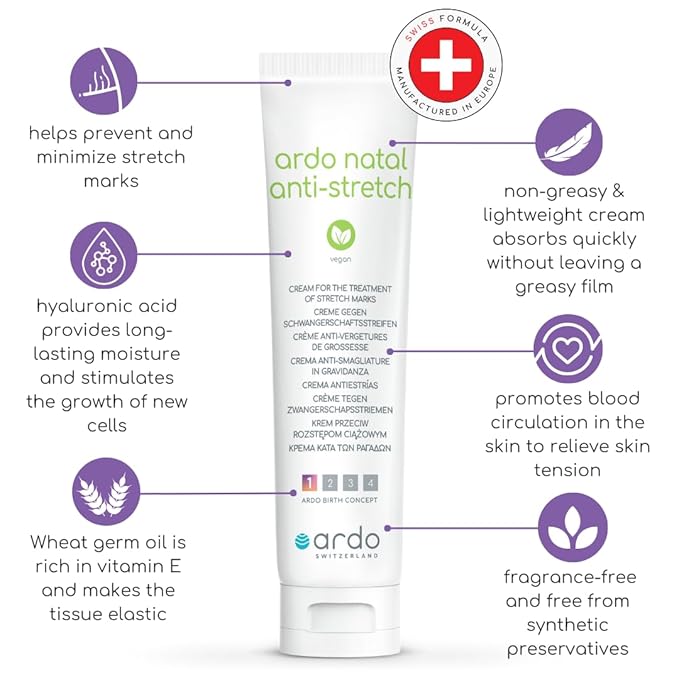 ARDO Anti-Stretch Mark Cream, Swiss Formula. During