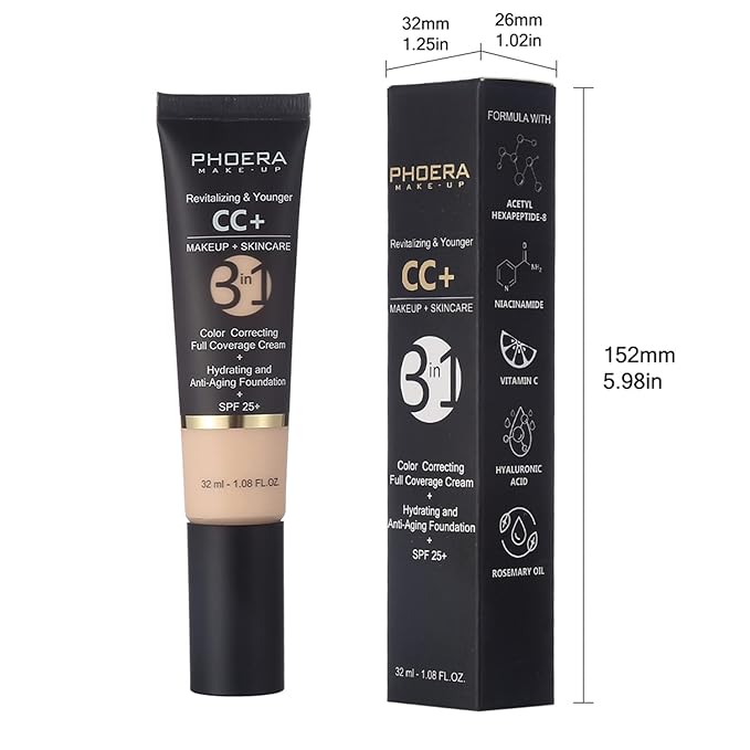 MAEPEOR Full Coverage Foundation 6 Colors Mattle Oil-Control (180 Tan)