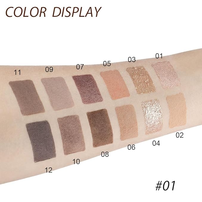 12 Girds Colorful Matte Shimmer Eyeshadow Palette