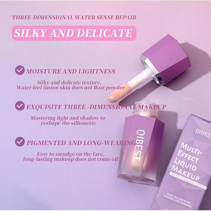 Matte Dewy Liquid Blush, Silky Smooth Cream Soft Cruelty-free,02 Cherry