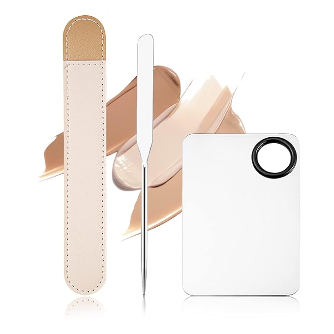 DAGEDA Stainless Steel Makeup Spatula Set, Makeup Mixing