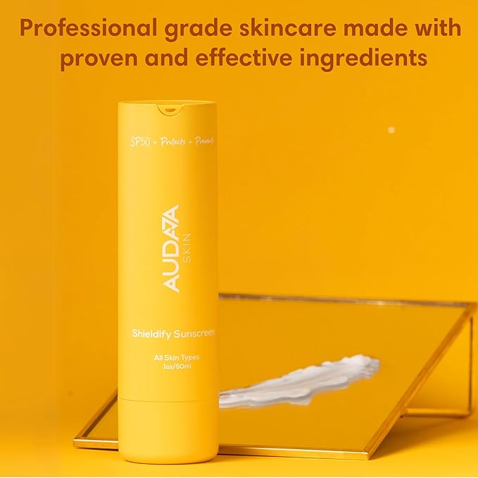 Shieldify Daily SPF 50 Mineral Sunscreen - Broad Spectrum Sun Protection for Face & Body, Non-Greasy & Water-Resistant