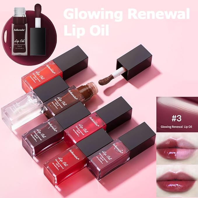 AKARY Glowing Renewal Lip Oil Nourishing Tinted Lip Glowing