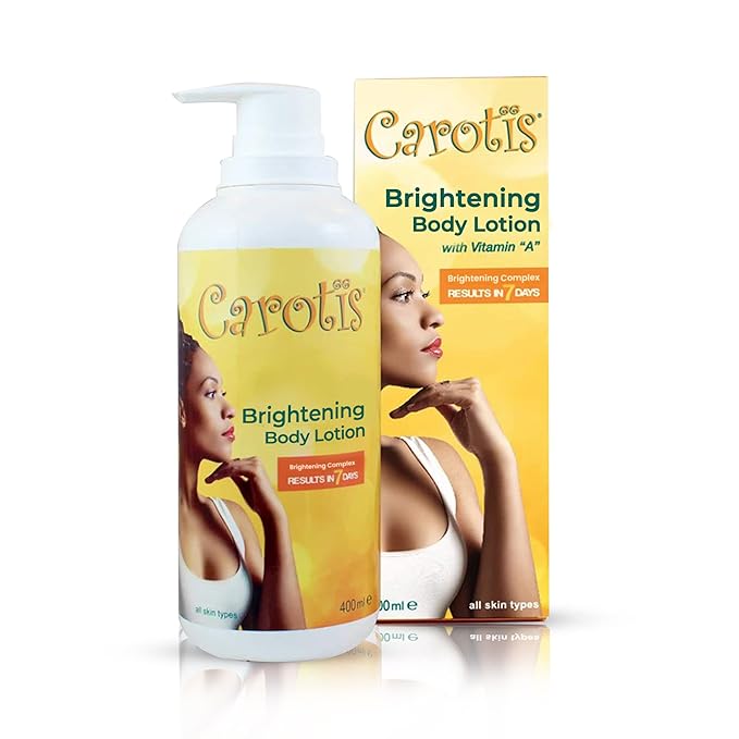 Skin Brightening Lotion - 13.5 Fl oz / 400ml |For Body, Knees, Elbows, Hands, with Carrot Oil and Vitamin A