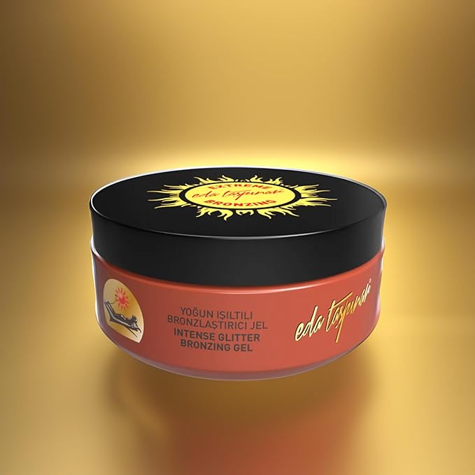 Eda Taspinar Intense Glitter Bronzing Gel Tanning and Moisturizes 6.8 fl oz (200 ml)