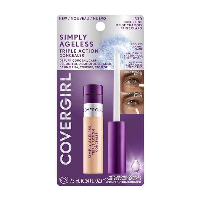 COVERGIRL Simply Ageless Triple Action Concealer, Buff Beige, of 1