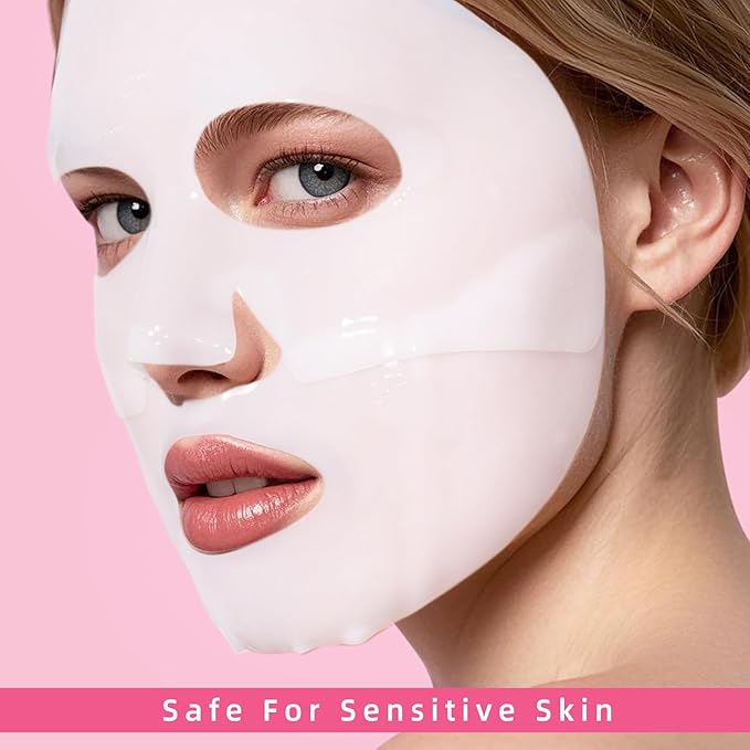 Collagen Face Mask: Deep Collagen Overnight Mask, Anti Aging Lifting Mask, Hydrating Face Mask for All Skin Types, Pore Minimizing, Elasticity Skin, 5 Pack
