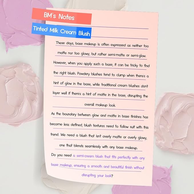 HOLIKA HOLIKA Colored Milk Cream Blush 01 CUTIE Clean, Buildable