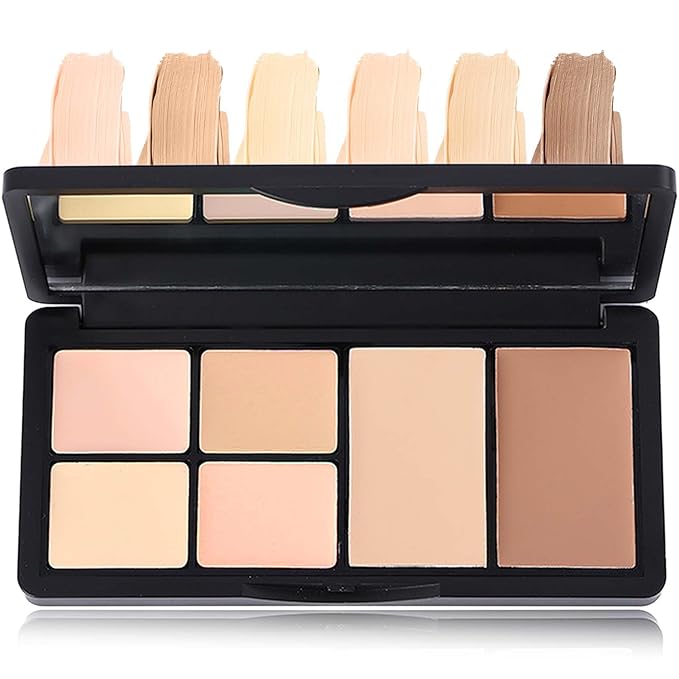 Color Correcting Concealer Palette,Concealer Contour Palette Long-Lasting Makeup